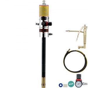 VEVOR Grease Pump, 50:1 Pressure Ratio Air Operated Grease Pump with 13 ft High Pressure Hose and Grease Gun, Pneumatic Grease Pump, Portable Lubrication Grease Pump with 360° Swivel Grease Gun Head