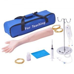 VEVOR Phlebotomy Practice Kit, IV Venipuncture Intravenous Training Kit, High Simulation IV Practice Arm Kit with Carrying Bag, Practice and Perfect IV Skills, for Students Nurses and Professionals