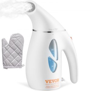 VEVOR Portable Handheld Fabric Steamer, 900W Quick Heat Steamer for Clothes, Wrinkle Remover Clothing Iron Intelligent Controller & Auto-Off & Large Detachable Water Tank, With Gloves