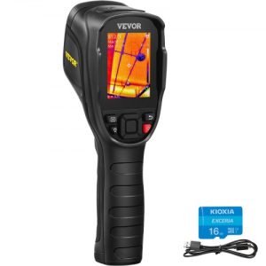 VEVOR Thermal Imaging Camera, 240x180 IR Resolution (43200 Pixels), 20Hz Refresh Rate Infrared Camera with -4°F~662°F Temperature Range, 16G Built-in SD Card, and Rechargeable Li-ion Battery