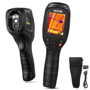 VEVOR Thermal Imaging Camera, 240x180 IR Resolution with 2MP Visual Camera, 20Hz Refresh Rate Infrared Camera with -4°F~1022°F Temperature Range, 64G Built-in SD Card and Rechargeable Li-ion Battery