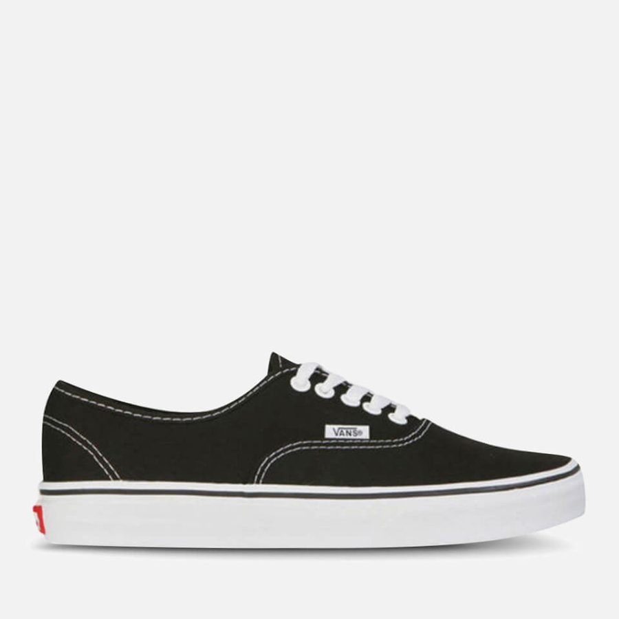 Vans Authentic Canvas Trainers - Black/White - UK 3