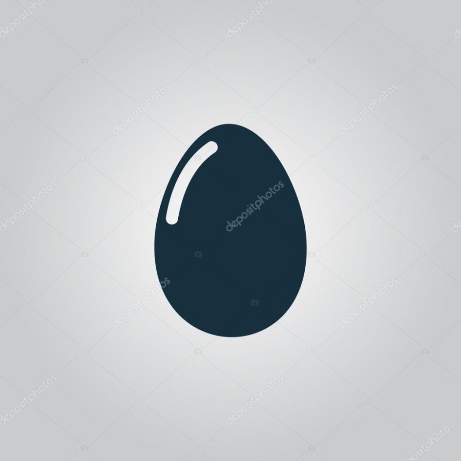 Vector egg icon. Eps10. Easy to edit