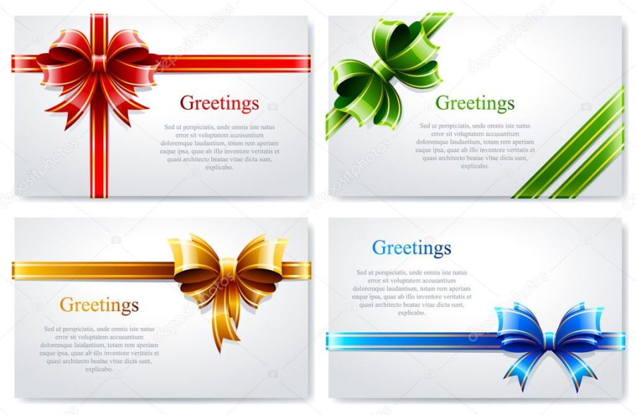 Vector set of beautiful business cards