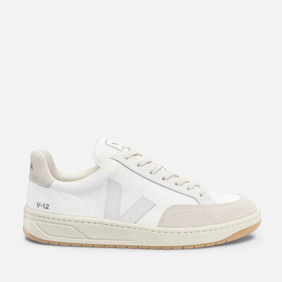 Veja Men's V-12 B Mesh and Suede Trainers - UK 8