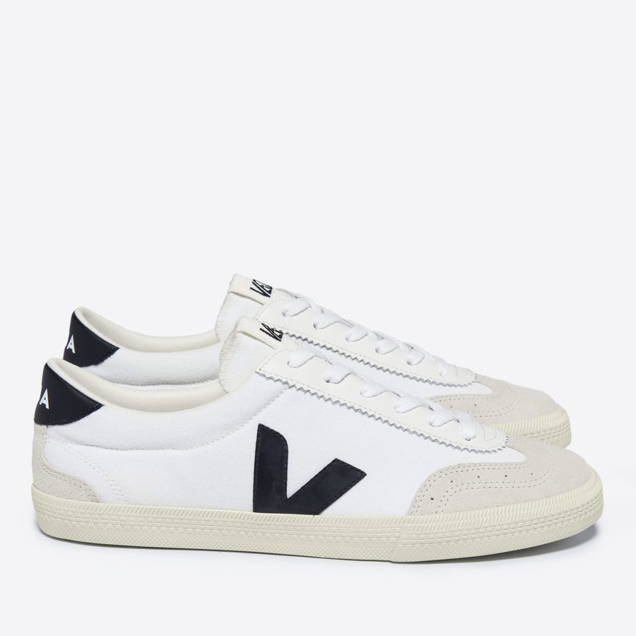 Veja Men's Volley Cotton-Canvas and Suede Low-Top Trainers - UK 10