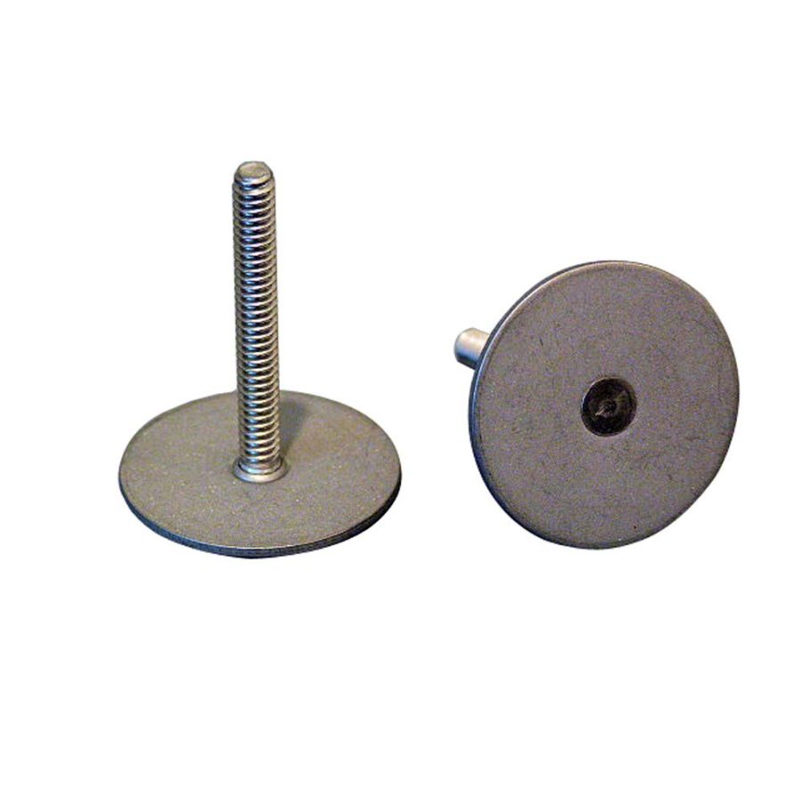 WELD MOUNT 102416 STAINLESS STEEL STUD 1.25 INCH BASE 10 X 24 THREADS 1.00 INCH TALL - 15 QUANTITY