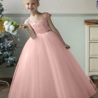 Wedding Flower Girl Dresses Special Occasion Dresses Fuchsia Pink Sleeveless Pearls