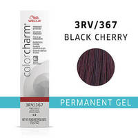 Wella Color Charm Permanent Gel Hair Colour - Black Cherry,1 Hair Colour,6%/20 Volume Developer (3.6oz)