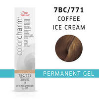 Wella Color Charm Permanent Gel Hair Colour - Coffee Ice Cream,2 Hair Colours,6%/20 Volume Developer (3.6oz)