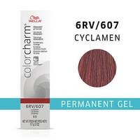 Wella Color Charm Permanent Gel Hair Colour - Cyclamen,2 Hair Colours,6%/20 Volume Developer (3.6oz)