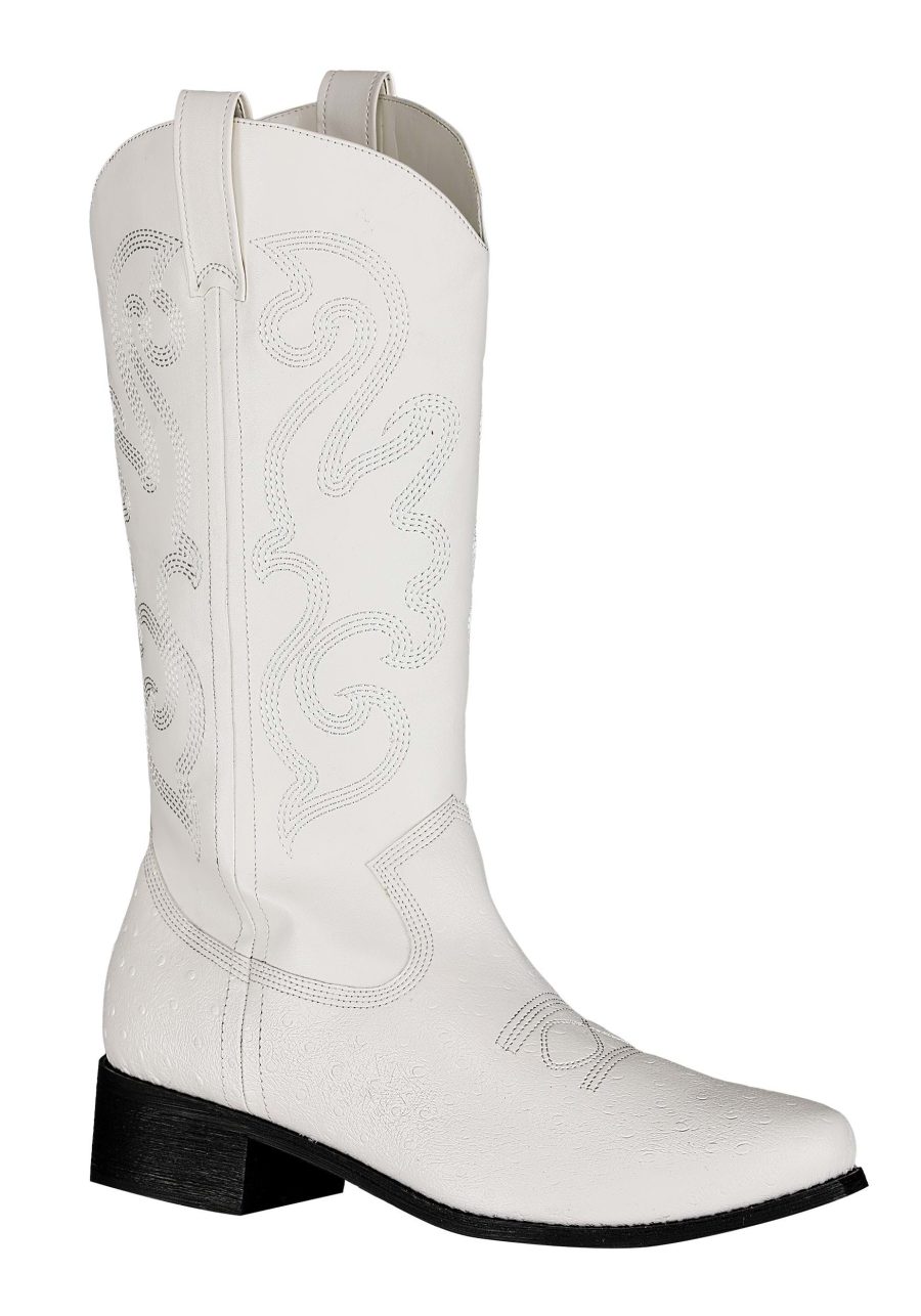 White Cowboy Boots for Men