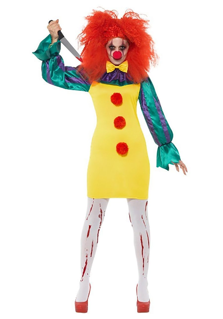 Women's Classic Horror Clown Costume Dress