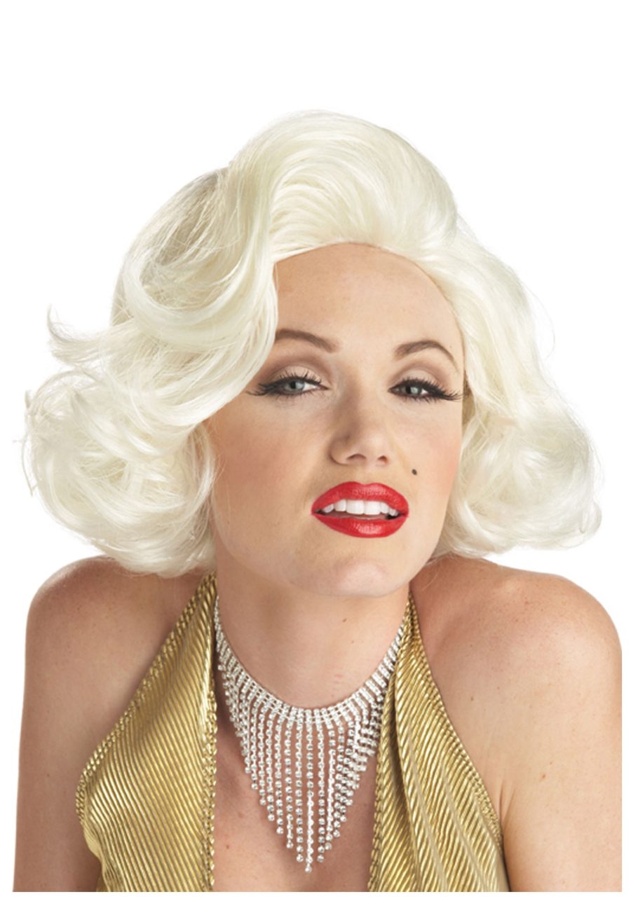 Women's Classic Retro Platinum Marilyn Monroe Costume Wig