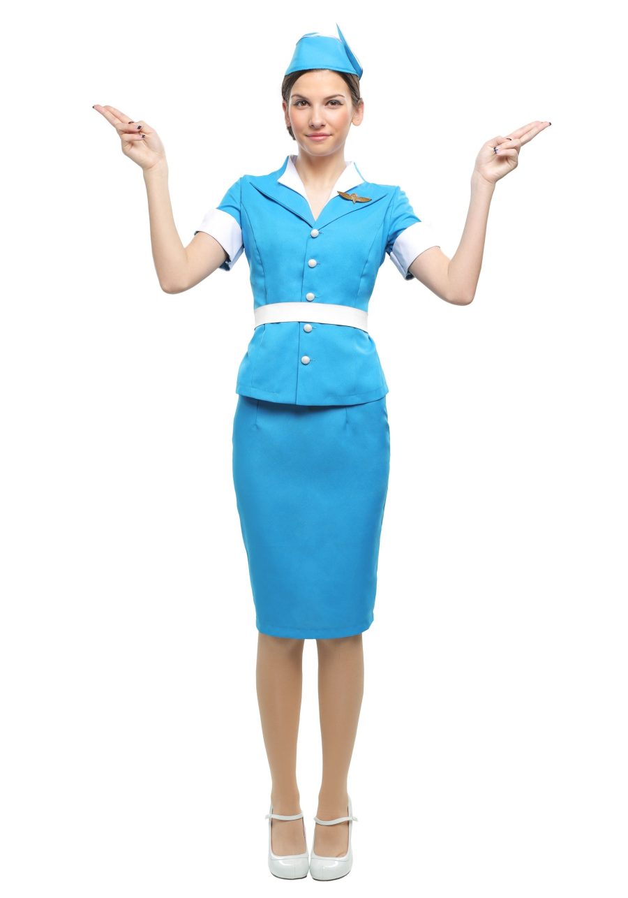 Women's Flight Attendant Costume Dress