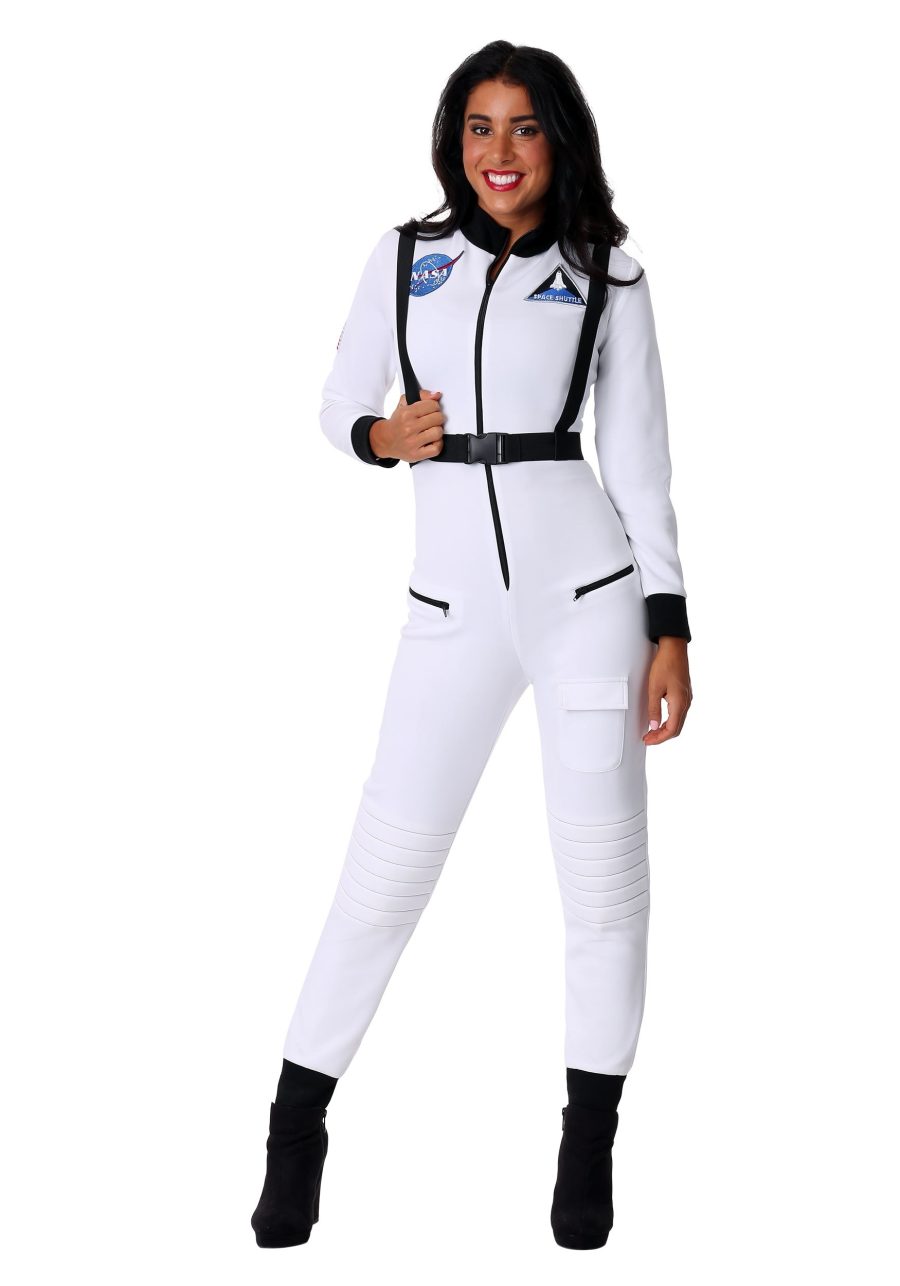 Women's White Astronaut Suit Costume