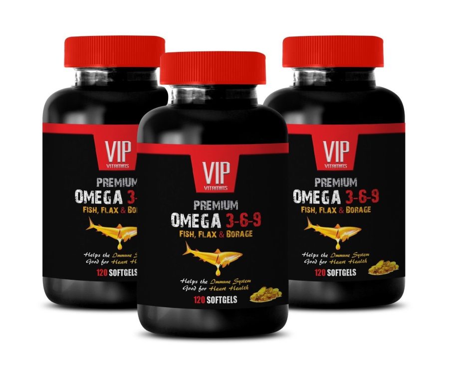 omega 3 fish oil - PREMIUM OMEGA 3 6 9 - weight loss supplement 3 Bottles