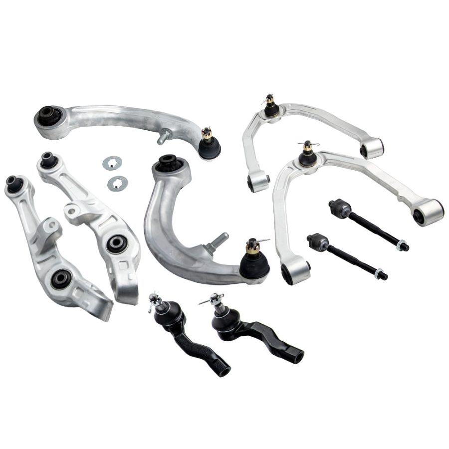 10pc Front Control Arms + Tierods compatible for Nissan 350Z G35 RWD Coupe 2003 2004 - 2007