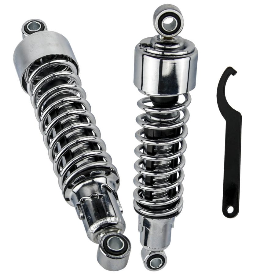 11.75 Lowering Chrome Rear Shocks compatible for XL FXR Iron 883