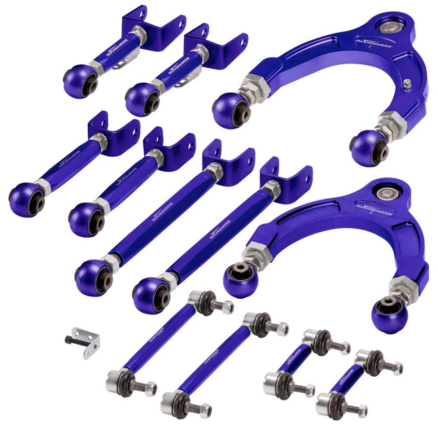 14x Rear Front Upper Control Arms Toe Camber arm Kit compatible for Tesla Model 3 2017-2021