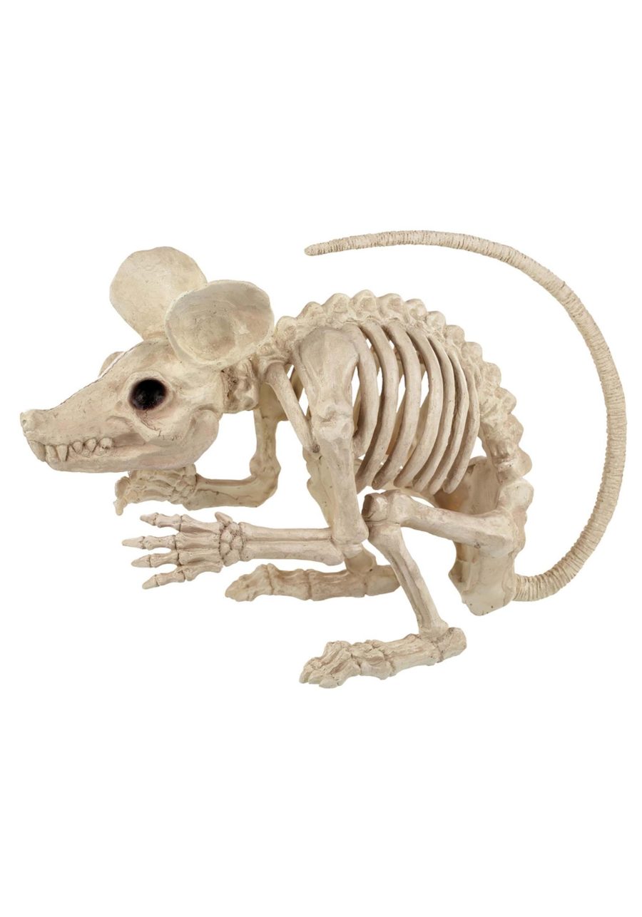 19-Inch Attack Rat Skeleton Decoration