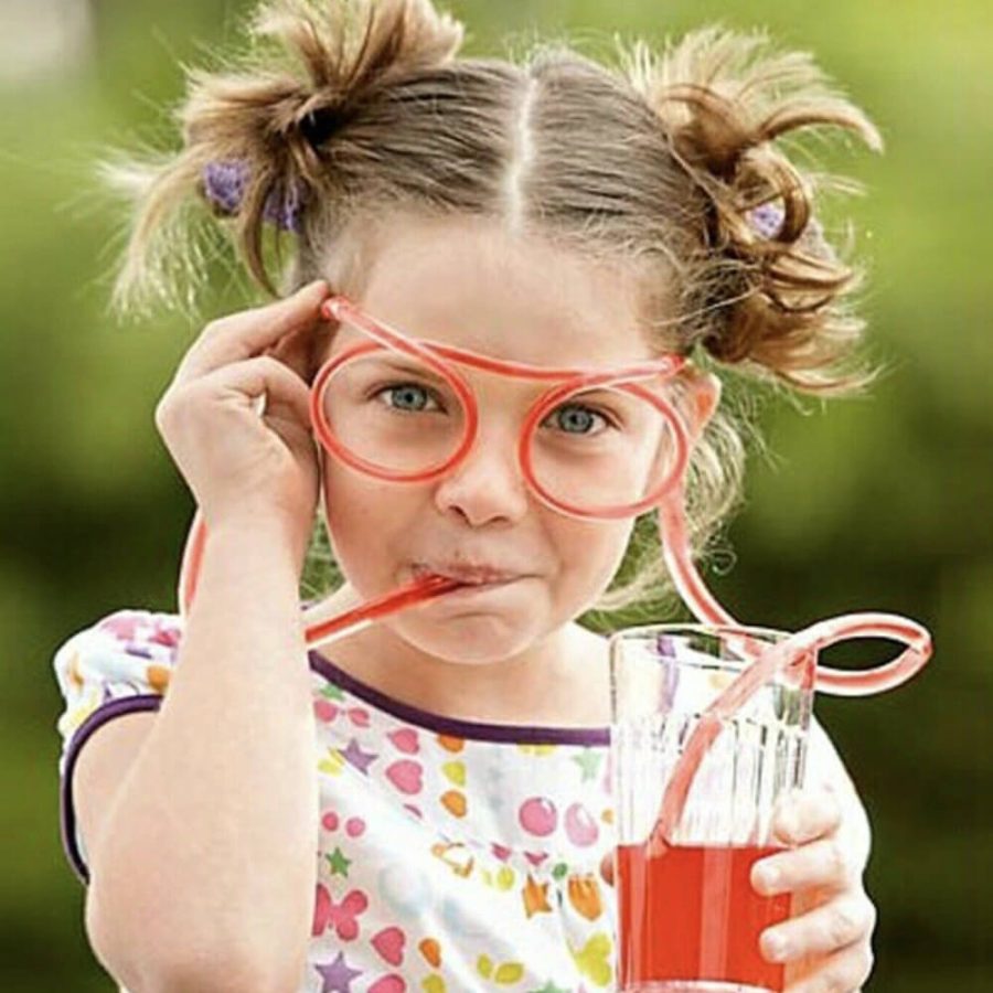 2-in-1 Drinking Straw Glasses