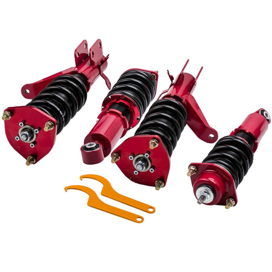 2002 compatible for Honda Civic 2001 2003 2004 2005 Adjustbale Height Shock Strut Red Coilovers