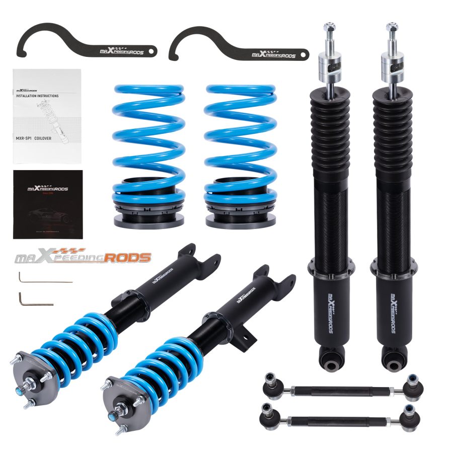 24-way Coilover Shock+Spring Damper Kit compatible for Tesla Model Y RWD 2020+