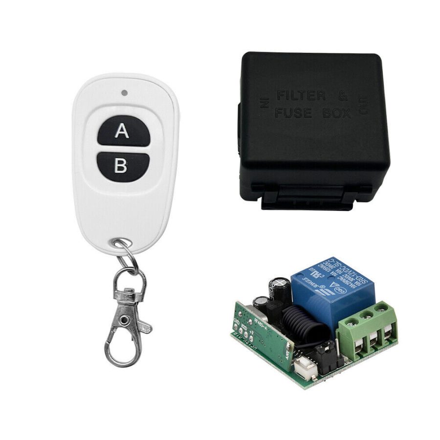 315Mhz 1Ch Wireless Rf Relay Remote Control Switch Receiver Module W/2 Buttons