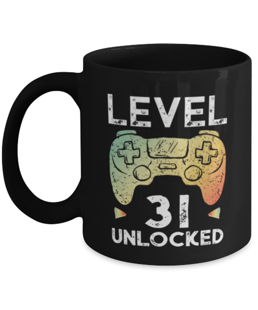 31st Birthday Boy Gamer Gifts Level 31 Unlocked Gamer Gaming Mug Gift Idea