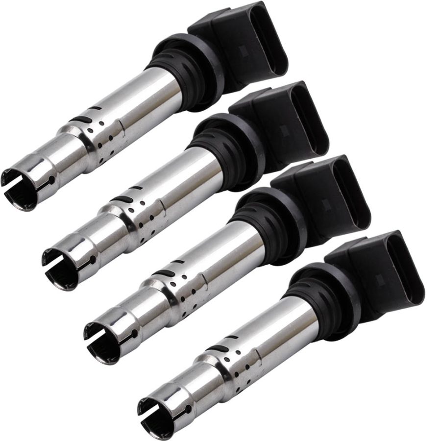 4x Ignition Coil compatible for Volkswagen Golf 1.4 TSI compatible for VW Polo Jetta 1.6 FSI Tiguan Beetle