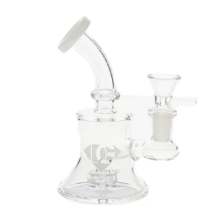 6" Showerhead Perc Mini Dab Rig by Diamond Glass