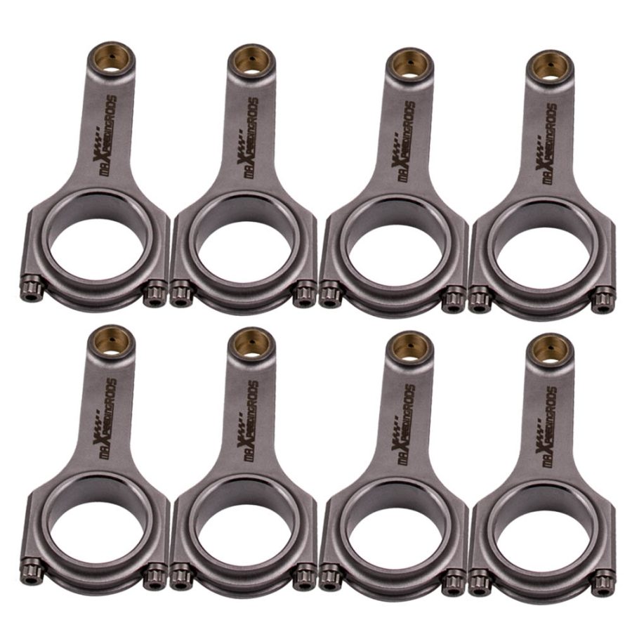 8x 4340 Forged Connecting Rods+ARP 8740 Bolts compatible for Chevrolet Small Block 155.58mm