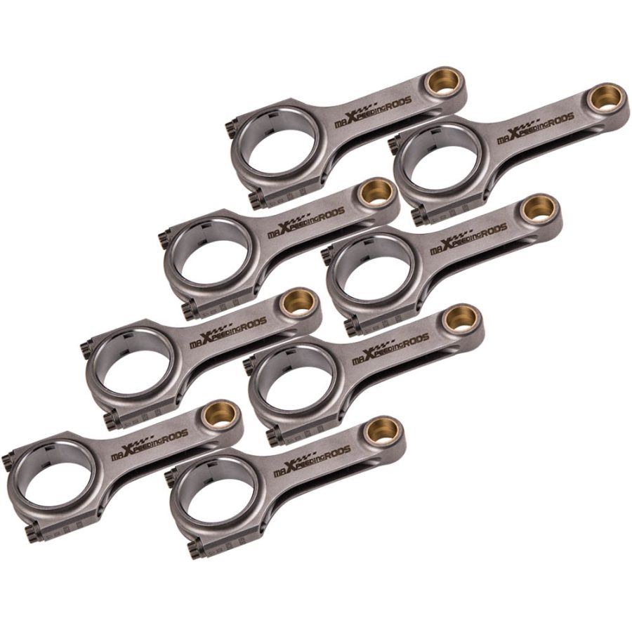 8x 4340 Forged Connecting Rods+ARP 8740 Bolts compatible for Chevrolet Small Block 155.58mm