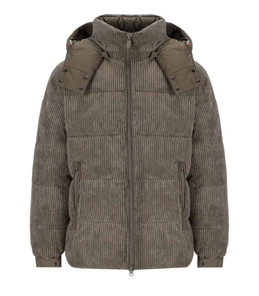ALBUS HOODED DOWN JACKET MUD SAVE THE DUCK