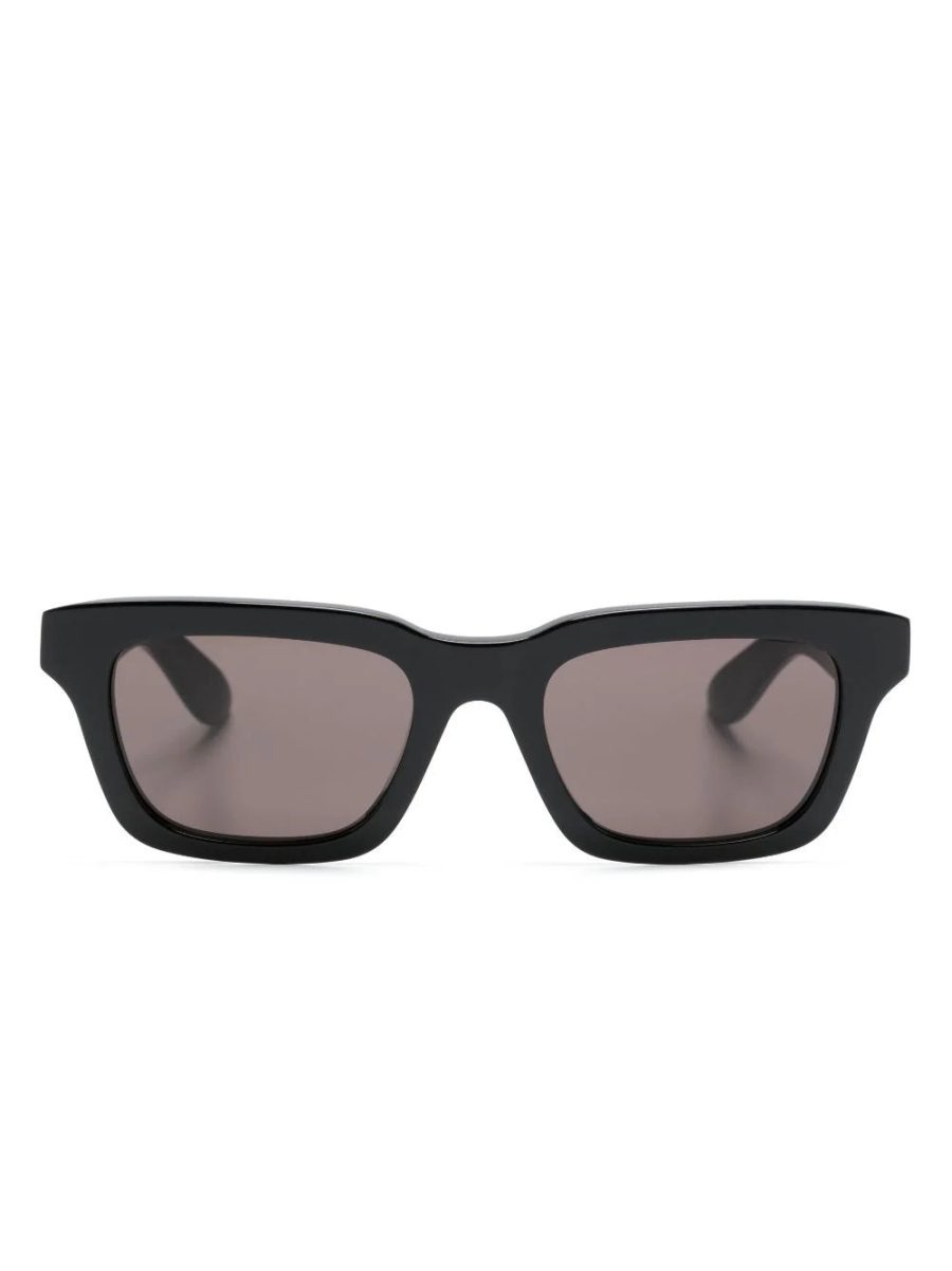 ALEXANDER MCQUEEN Square Frame Sunglasses Black/Grey