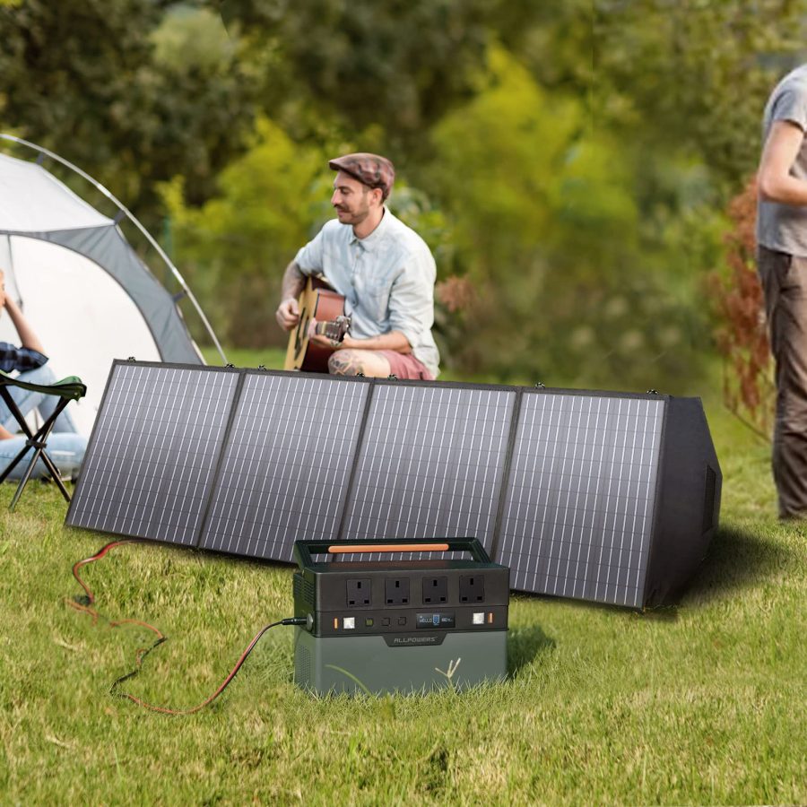 ALLPOWERS Solar Generator 1500W (S1500 + 2 x SP027 100W Solar Panel)
