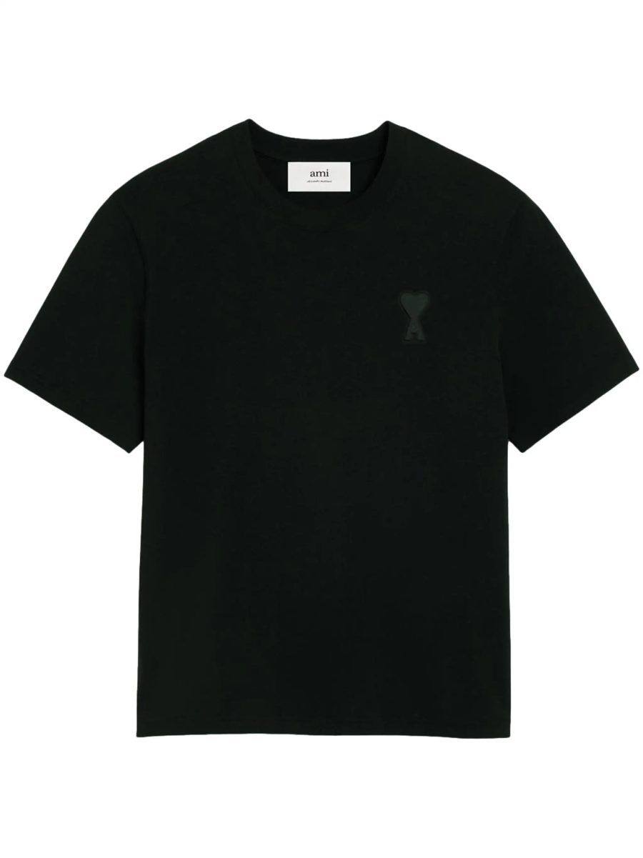 AMI ALEXANDRE MATTIUSSI Ami De Coeur Big Logo T-Shirt Black