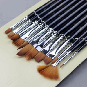 Acrylic Paint Brushes (Set of 12)