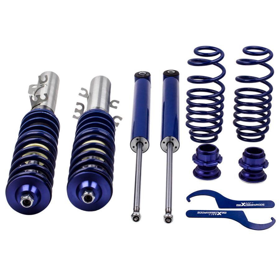 Adjustable Coilovers Absoeber Springs compatible for VW Golf MK4 2WD only A4 1998-2005