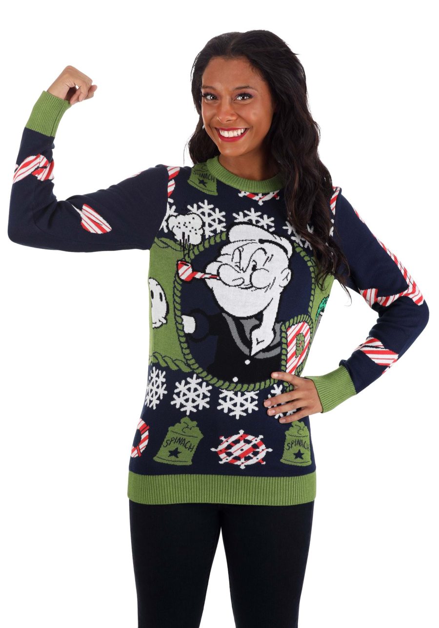 Adult Popeye Ugly Christmas Sweater