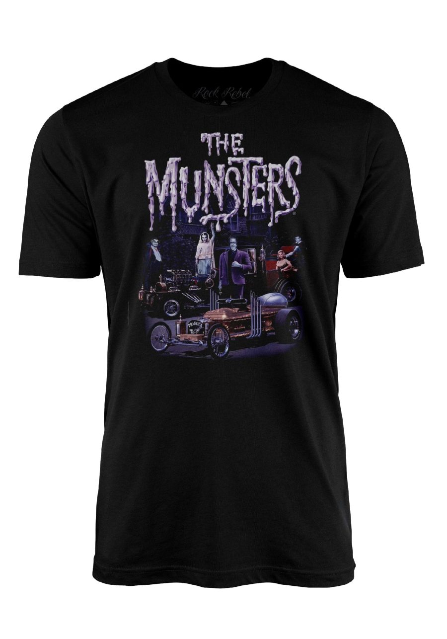 Adult The Munsters Family Car Graphic T-Shirt