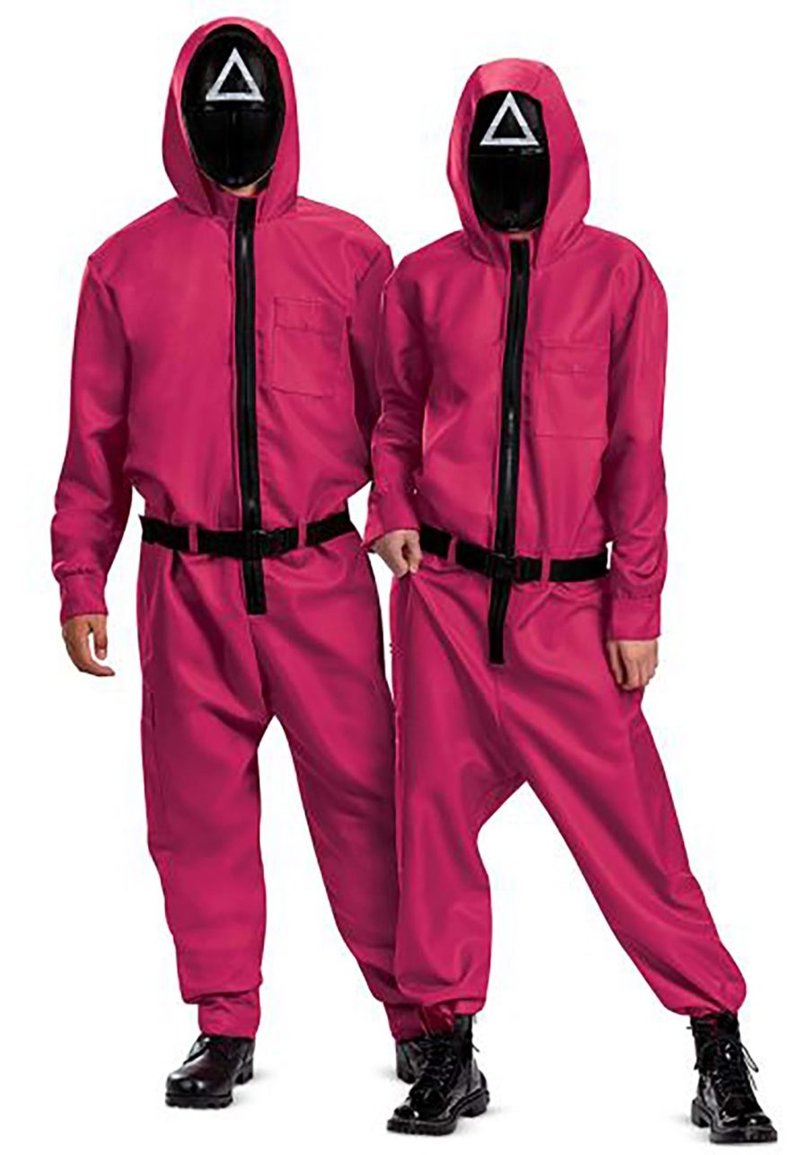 Adult Triangle Guard Squid Game Jumpsuit Costume
