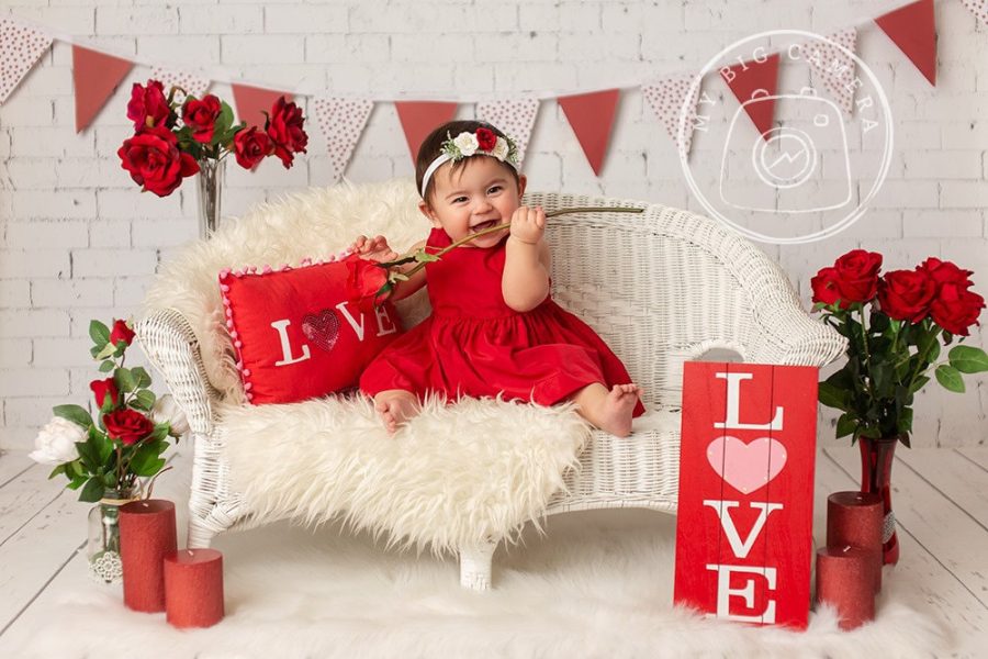 Aperturee LOVE Valentines Day Portrait Backdrop For Photography