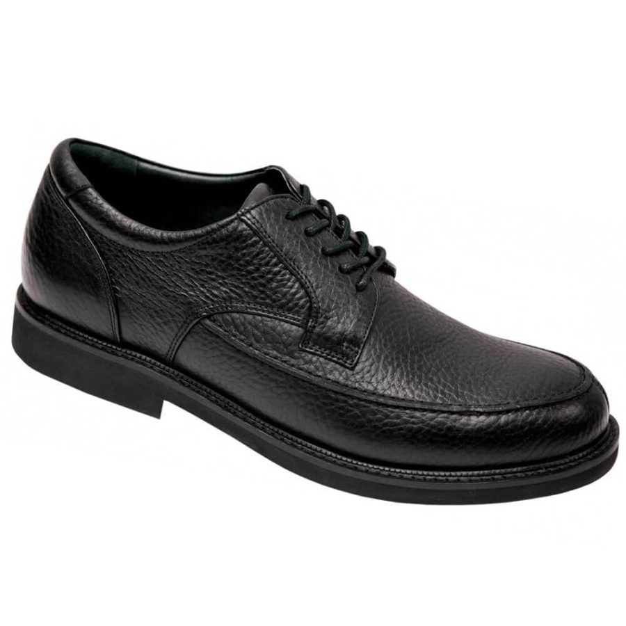 Apex Shoes LT900M Lexington Moc Toe Oxford Dress Shoe - Men's Comfort Therapeutic Diabetic Shoe - Medium - Extra Wide - Extra Depth for Orthotics