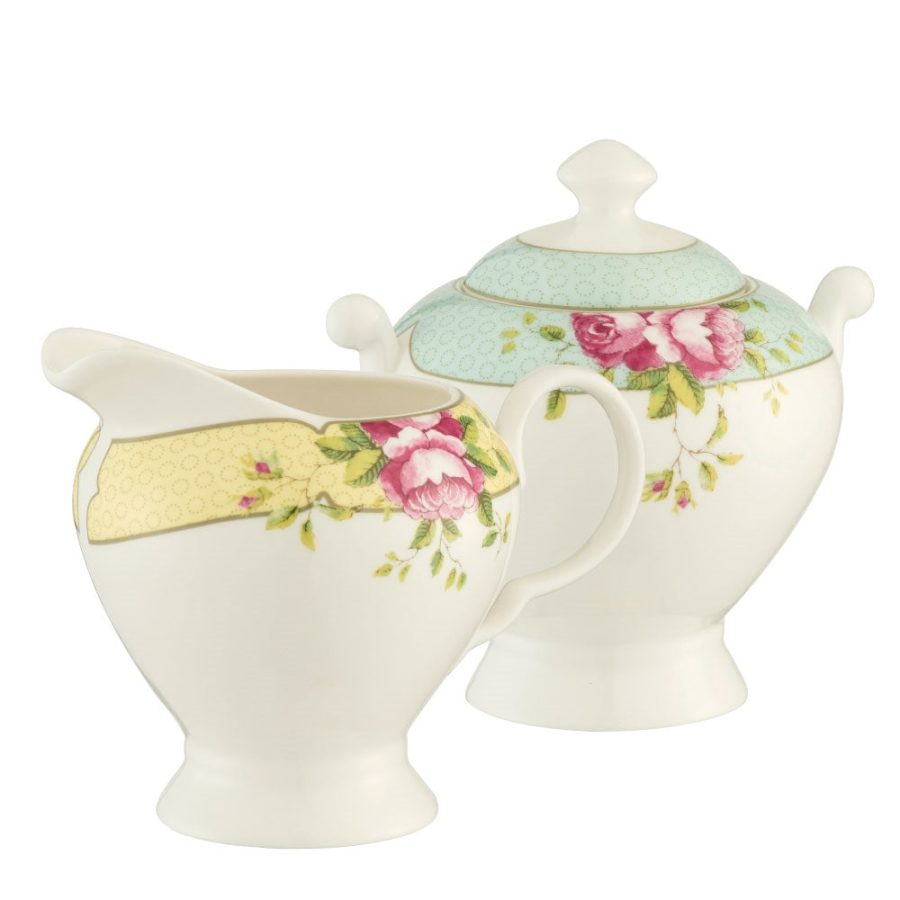 Aynsley Archive Rose Sugar & Cream Set