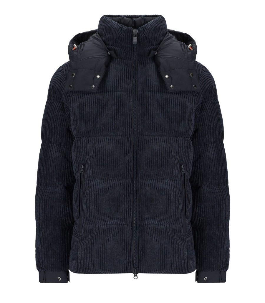 BLUE ALBUS HOODED DOWN JACKET SAVE THE DUCK
