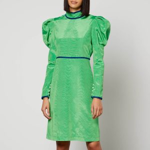 Batsheva Tate Cotton-Blend Moiré Mini Dress - US 4/UK 8