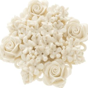 Belleek Classic Jewellery Rose Bouquet Brooch (Mother of Pearl)