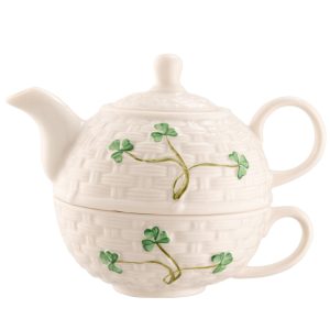 Belleek Classic Shamrock Tea for One